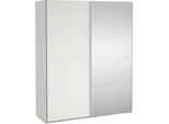 Dmora Guardaroba 2 Ante Malakas 65X220.4H Cm Bianco, Appendiabiti 2 Ante