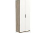 Dmora Guardaroba 2 Ante Fioretta 51.1X203H Cm Marrone Rovere, Appendiabiti 2 Ante