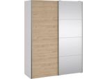 Dmora Guardaroba 2 Ante Seraphine 60.8X200.4H Cm Bianco, Appendiabiti 2 Ante