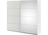 Dmora Guardaroba 2 Ante Tobie 60.8X220.4H Cm Bianco, Appendiabiti 2 Ante