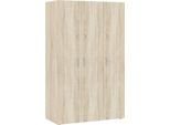 Dmora Guardaroba 3 Ante Pettineo 51.9X110.7 Cm Marrone Rovere, Appendiabiti 3 Ante