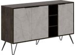 Dmora Credenza Arlene 35.6X142X83H Cm Marrone, Apertura Battente 7 Vani