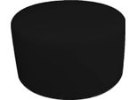 Talamo Italia Pouf Anacapri 79X79X42H Cm Nero, Nero Forma Cilindrica Italy