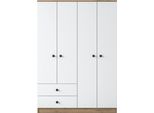 Dmora Guardaroba Grande Acanto 42.5X170H Cm Marrone Noce, Appendiabiti 4 Ante