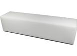 Talamo Italia Pouf Apecchio 40X180X42H Cm Bianco, Bianco Forma Rettangolare Italy