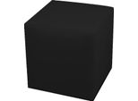 Talamo Italia Pouf Accumoli 40X40X42H Cm Nero, Nero Forma Cubica Italy