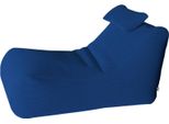 Talamo Italia Pouf МіHck 120X70X65H Cm Blu, Blu Forma Sacco Italy