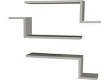 Dmora Mensola Baku 14.5X56X18H Cm Bianco Bianco, Un Ripiano