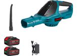 Soffiatore Elettrico Senza Spazzole, Potenza 5500W, Velocità 46000 Giri/Min, 2 Batterie Spina Ue
