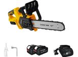 Motosega Elettrica Brushless Da 12 Pollici, 3800 Giri/Min, Diametro Di Taglio 250 Mm, Batteria 2PCS 4Ah, Eu