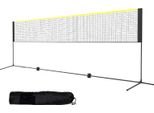 Succebuy Set Di Reti Da Badminton Da 17 Piedi, Regolabile In Altezza, Rete Da Tennis Pieghevole Per Pallavolo E Pickleball, Portatile Con Pali, Supporto E Borsa Per Il Trasporto