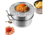 Vaporiera Multistrato In Acciaio Inox, Eccellenti Prestazioni Di Riscaldamento, Grande Capacità, 30CM