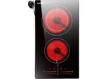 Piano Di Cottura In Vetroceramica Carinear, 2 Zone Di Cottura Indipendenti, Touch Control, Potenza Fino A 2800W