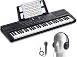 Pianoforte Elettrico Digitale A 61 Tasti - Pianoforte Con 200 Ritmi - Tastiera Elettronica Per Principianti E Giocatori Esperti - Portatile E Versatile