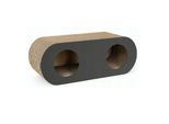 Qls Tiragraffi 3In1 Per Gatti In Cartone Ondulato 75×27×29 Cm Grafite Tiragraffi Grotta 11367