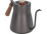 Bollitore A Goccia Per Caffè Da 850 Ml In Acciaio Inox D��Nne Bocca Con Manico In Legno Teiera Per Caffè A Casa���