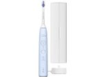 Philips Series 6100 HX7406/02 Spazzolino Ricaricabile, Per Adulti, Spazzolino Sonico, 62000 Movimenti Al Minuto, Blu, 2 Min, Ovale