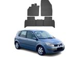 2003-2009 Renault Scenic Tappetini In Gomma Nero 5 Pz