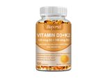 Vitamina D3+K2 (120 Capsule) Integratore Alimentare, Cuore, Ossa, Articolazioni, Sistema Immunitario