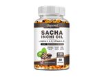 Olio Di Sacha Inchi + Omega 3, 6, 9 + Vitamina A, E (120 Capsule) Integratore Alimentare, Sistema Immunitario, Cuore, Colesterolo