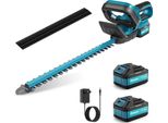 Tagliasiepi Elettrico 600W Senza Spazzole - Batteria 21V/8000Mah - Taglio 52Cm Max Ø15Mm