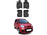 2011-2025 Fiat Panda Tappetini Tpe Nero 4 Pz