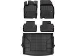 Set Di Tappetini E Rivestimenti Per Il Bagagliaio Omac Per Nissan Qashqai 2013-2025 In Gomma Tpe 5X