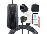 Caricatore Portatile Ev 3,68 Kw Caricatore Per Veicoli Elettrici Cavo Di Ricarica Ev Tipo 2 (IEC62196) Spina Cee 7/7 8-16A Stazione Di Ricarica Ev Monofase Lunghezza Cavo 8,6 M IP66 Scatola Da Parete Impermeabile
