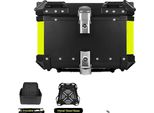 Valigia Per Moto In Alluminio Cnc, Capacità 65L, Rimovibile E Impermeabile, 65L Nero