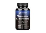 L-Magnesio Treonato 2000 Mg (120 Capsule) Integratore Alimentare, Cervello, Memoria, Concentrazione, Funzione Cognitiva