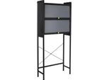 Organizzatore Per Il Bagno, Design Salvaspazio, Struttura Robusta, Nero