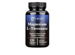 Magnesio L-Treonato 2000 Mg (120 Capsule) Integratore Alimentare, Cervello, Memoria, Funzione Cognitiva, Sistema Nervoso