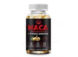 Maca, Ashwagandha, Panax Ginseng 12000Mg (120 Capsule) Integratore Alimentare, Uomini, Energia, Forza, Resistenza