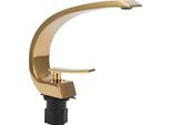 G1/2 Design Curvo Rubinetto Acqua Sottopiano Rubinetto Lavabo Monoforo Rubinetto Miscelatore Freddo E Caldo Oro