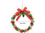 Jingle Bell Wreath Ornamento Natalizio Decorazione Natalizia Xmas Door Hanger Da Appendere A Porte D'ingresso E Alberi Di Natale