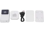 Telecamera Campanello Senza Fili Video Ad Anello 1080P Hd Audio A 2 Vie Rilevamento Del Movimento Visione Notturna Wifi A 2,4 Ghz Archiviazione Cloud