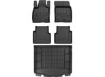 Set Di Tappetini E Fodere Per Bagagliaio Omac Per Ford Kuga 2019-2025 In Gomma Nera 5X