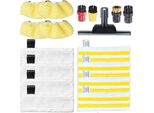 Panno Per Mop A Vapore, Panno In Microfibra Riutilizzabile, Compatibile Con Karcher Easyfix SC2 SC5, 17 Pezzi