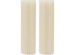 Portafiori In Cartone, Stile Moderno, Colore Bianco, Design, 2 Pezzi