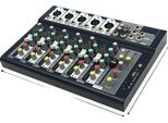 Mixer Audio, 7 Canali, Connettività Bluetooth E Usb, Nero