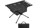 Tavolo Da Campeggio Pieghevole, Design Leggero, Montaggio Rapido, Nero