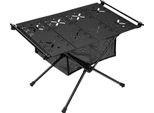 Tavolo Da Campeggio, Alluminio Leggero, Design Pieghevole, Nero