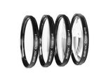 Walimex Set 4X Obiettivi Macro Close Up / Lenti Close Up - Per Filettatura 77 Mm - Incl. +1/+2/+4/+10 Diottrie - Accessori Fotografici Per Fotografia Macro Scatti Macro Obiettivo Macro