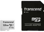 Transcend 300S - Scheda Di Memoria Flash (Adattatore Incluso) - 128 Gb - A1 / Classe Video V30 / UHS-I U3 - Microsdxc