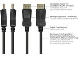 Good Connections 4810-150G Good Connections Kabel Aktiv DP1.2 4K/UHD @60Hz Schw. 15M