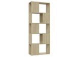 Libreria Divisoria In Rovere Sonoma 60X24X155 Cm