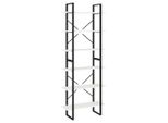 Vidaxl Scaffale Alto Bianco 80X30X210 Cm In Legno Di Pino Massiccio