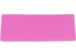 Stampo Per Fondente In Silicone, Cuori Con Doppio Motivo, Oblungo, Circa 18,6X6,9X0,5 Cm