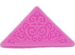 Stampo Per Fondente In Silicone, Punta Triangolare, Circa 10X5,2X0,6 Cm