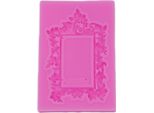 Stampo Per Fondente In Silicone, Cornice Con Decorazione, Circa 8X5,7X0,5 Cm